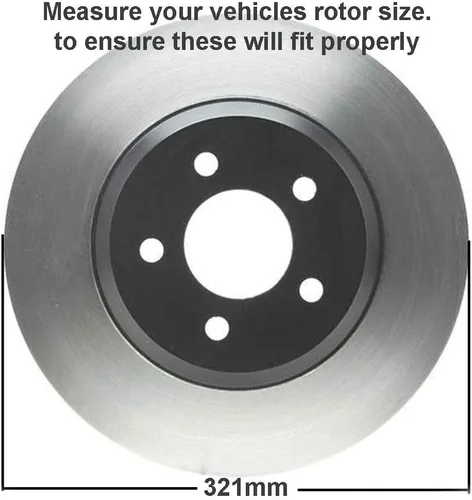 Vista 145 de Detroit Axle - Rotores de freno delantero para 04-13 Mazda 3 Rotores de frenos de disco 06-15 Mazda 5 Reemplazo: Rotor regular delantero de 11.81