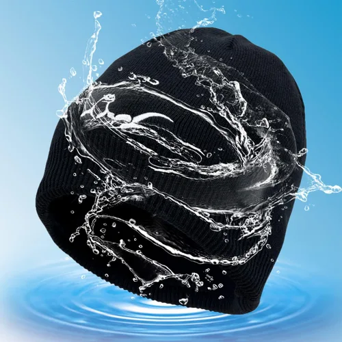 Vista 2 de OTTERSHELL Gorro impermeable de invierno para hombre, mujer, suave, cálido, unisex, con puños, para hombre y mujer