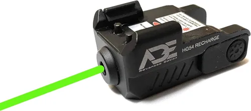 Vista 5 de Ade Advanced Optics HG54G Mira láser recargable universal clase IIIA, verde para pistola Springfield Hellcat (OSP/PRO) Micro-Compact 9MM