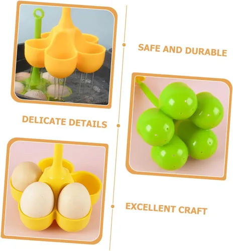 Vista 6 de Bandeja de huevo de silicona, soporte para huevos escalfados, tazas para escalfar huevos, utensilios de cocina de huevos, tazas para escalfar huevos