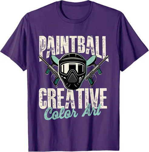 Vista 3 de Paintball Creative Color Art - Camiseta Paintball Paintball, Negro