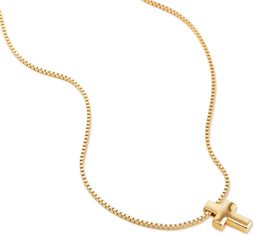 Vista 8 de Cross Necklace for Womens, 14K Gold Plated Dainty Gold Necklaces Sterling Silver Small Cross Pendant Faith Necklace Simple Gold Necklace Jewelry