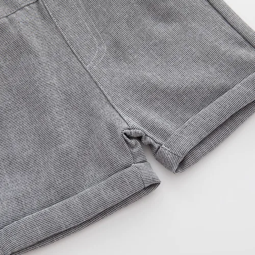 Vista 20 de Conjunto de pantalones cortos azules para bebé, trajes formales para bebés