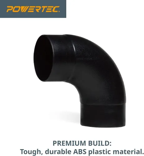 Vista 6 de POWERTEC Kit de recolección de polvo con manguito flexible, codo y abrazaderas