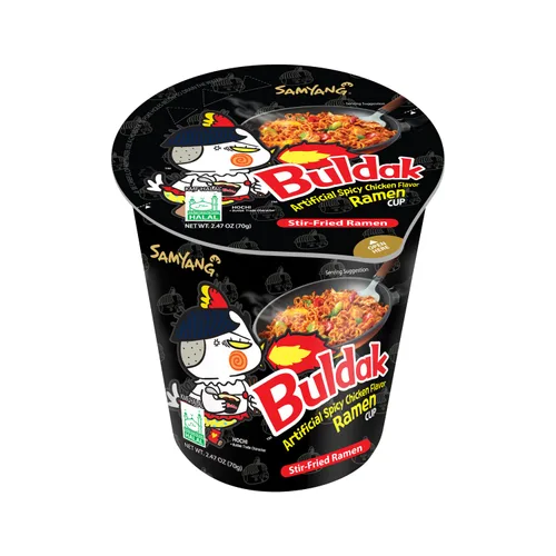 Vista 2 de Samyang Buldak - Fideos salteados de pollo picante (paquete de 6)