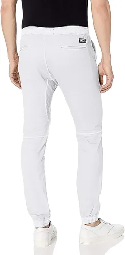 Vista 2 de Pantalones de sarga para hombre, ajuste delgado y elástico suave
