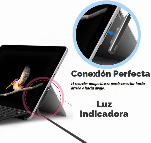 Vista 5 de Cargador compatible con Surface Go/Go 2/Go 3 Surface Pro 4/Pro 3 Core m3