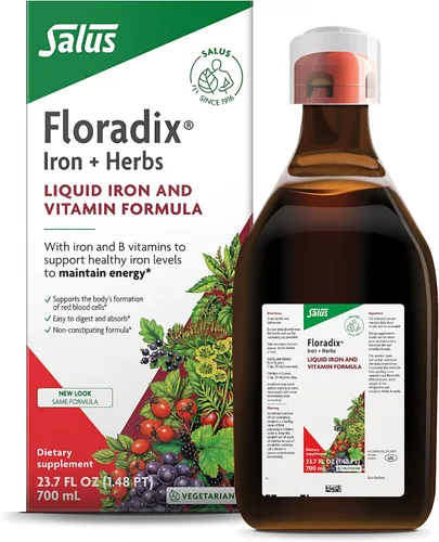 Vista 9 de Floradix Hierro y hierbas, suplemento de hierbas para hombres y mujeres
