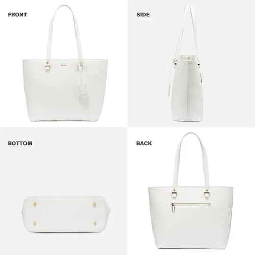 Vista 4 de LOVEVOOK Bolsos de mano para mujeres, bolsos de hombro, bolso tote, bolso satchel, bolso hobo, conjunto de bolso de 3 piezas