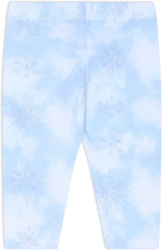 Vista 7 de Disney Frozen - Conjunto de camisetas y leggings de Elsa, Anna y Olaf para niñas pequeñas y pequeñas, color morado, azul y gris