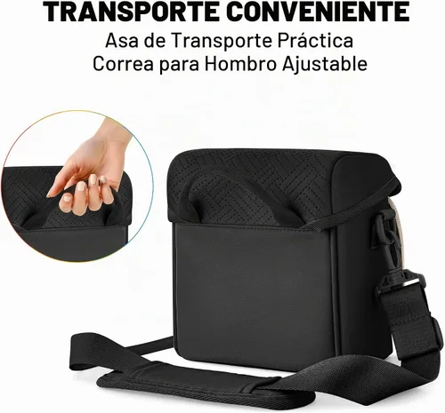 Vista 4 de Camera Sling Bag Compatible with Polaroid Now 2nd/3rd Instant Camera Negro