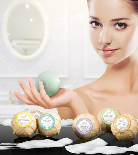 Vista 3 de Cesta de regalo de spa en casa, 6 aromas aromáticos refrescantes