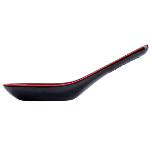 Vista 5 de G.E.T. 6026-RB - Cuchara de sopa de 0.6 onzas, resistente a la rotura, apta para lavavajillas, de plástico de melamina, colección Fuji