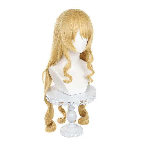 Vista 11 de Genshin Impact - Peluca de cosplay de anime con gorra de peluca gratis (Ayaka)