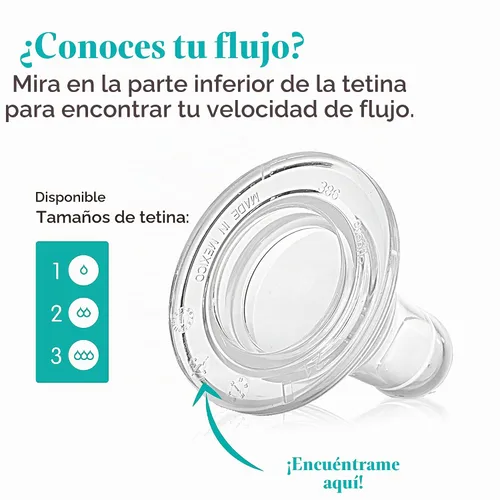 Vista 3 de Evenflo Paquete de 4 pezones clásicos de silicona, flujo medio (3-6 meses)