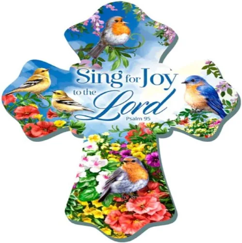 Vista 2 de GELSINGER DBA Glow Decor Wall Cross-Sing for Joy (6 x 8 pulgadas)