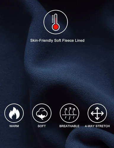 Vista 6 de FitsT4 - Pantalones de equitación con forro polar para mujer, pantalones ecuestres de silicona, con bolsillo celular