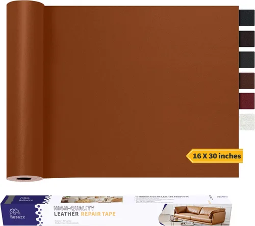 Vista 19 de Kit de cinta para reparación de cuero, parche autoadhesivo para muebles, sofá, asientos de automóvil, silla de oficina, kit de reparación de vinilo
