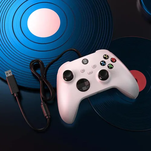 Vista 6 de Wired Controller for Xbox One with Joystick and Vibration, Gaming Controller USB Gamepad Joypad Controller Compatible with Xbox Series XS, Xbox One