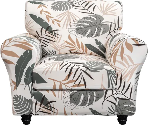 Vista 50 de SearchI Funda elástica para sofá, funda para sillón de 2 piezas con funda de cojín separada para silla, protector de muebles lavable para sala
