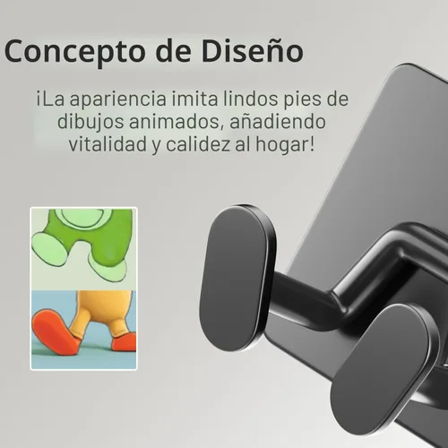 Vista 7 de Ganchos Adhesivos para Ducha para Interior - Extra Pegajosos de Acero Inoxidable, Soporte para Maquinilla de Afeitar, Accesorios de Ducha, Ganchos
