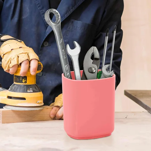 Vista 8 de Acrimet Soporte para lápices jumbo, vaso para bolígrafos, organizador de escritorio de gran tamaño para estudiantes, artistas y profesionales
