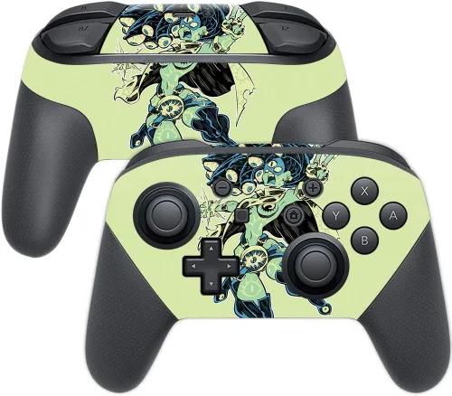 Vista 33 de MightySkins Skin compatible con Nintendo Switch Pro Controller - Alien Battle Funda protectora de vinilo duradera y única Fácil de aplicar