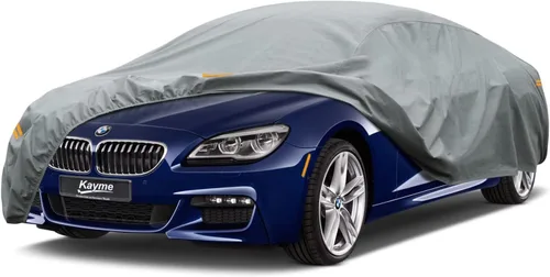 Vista 19 de Kayme Funda de Coche de Servicio Pesado Impermeable para Todo Tipo de Clima, Ajuste Personalizado para Tesla Model S, Cubierta Exterior Completa