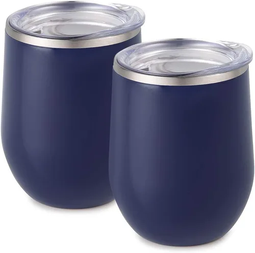 Vista 37 de Vaso de vino Maars Bev sin soporte de con paredes dobles aislantes al vacío de acero inoxidable de 12 onzas, Fucsia