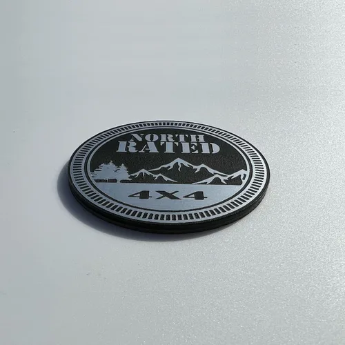 Vista 4 de 2 emblemas personalizados con clasificación norte para Jeep Gladiator Wrangler Style Fender Badge