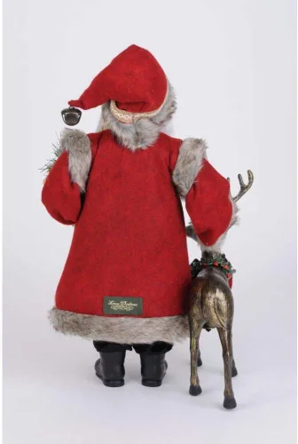 Vista 2 de Karen Didion Originals Reindeer Joy - Figura de Papá Noel, 19 pulgadas