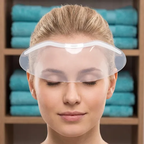Vista 7 de 100pcs Plastic Hairdressing Face Shield for Salon Hair Trimming