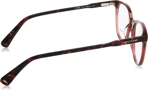 Vista 3 de Longchamp Gafas Graduadas LO2608 LO2608 611 Ruby Full Rim Marco Óptico 2.008 in Mujer, Rubí