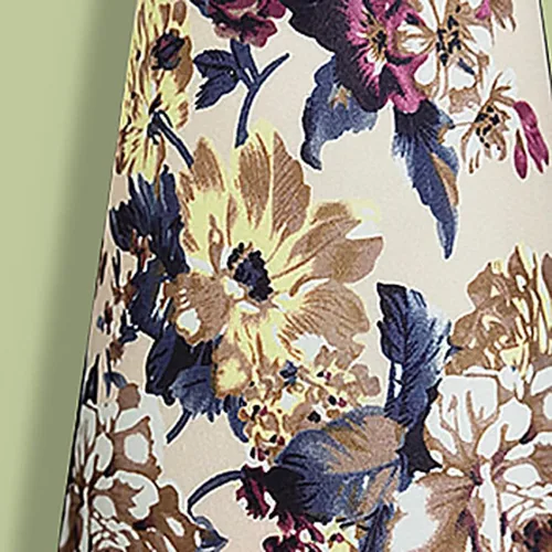 Vista 3 de Lamp for Desk Romantic Atmosphere Table Lamp Solid Wood Retro Floral Table Lamp Bedroom Fabric Table Lamp Desk Lamps for Home Office