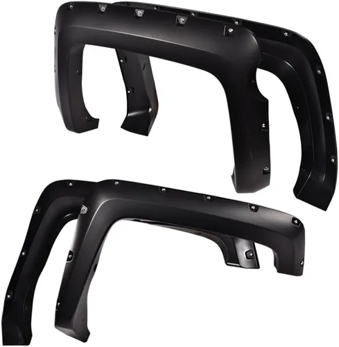 Vista 12 de ALLGOOD Guardabarros de rueda compatibles con Chevy Silverado 1500 2007-2013 Fleetside de 69.3 pulgadas para cama corta de doble cabina, solo