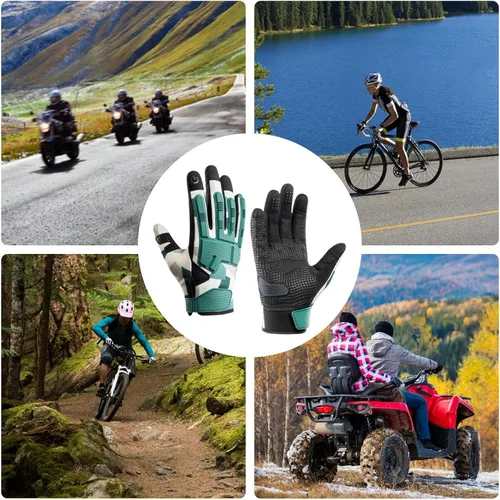 Vista 2 de Cycling Gloves, 1 Pair Bicycle Gloves, Non Slip Spring Gloves with Touch Sensitivity, Anti Collision Sports Women Gloves, Sports Fishing Hand coveer