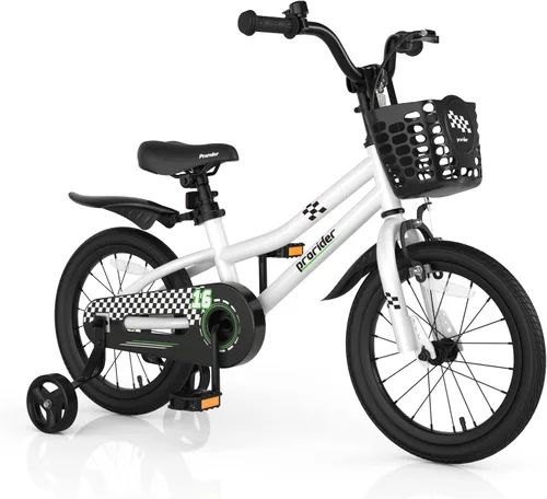 Vista 28 de BABY JOY Bicicleta para niños, 12, 14, 16, 18, 20 pulgadas, bicicletas para niños y niñas, adolescentes de 3 a 8 años o más con ruedas