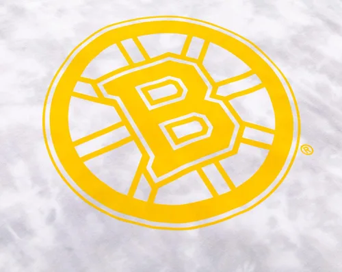 Vista 4 de Calhoun NHL - Camiseta de manga corta con hombros caídos y cuello redondo para mujer Boston Bruins