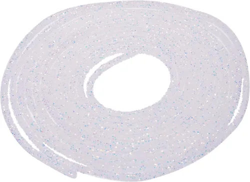 Vista 13 de MECCANIXITY Cuerda de lentejuelas con purpurina de 2.5 yardas, 6mm, 0.24 pulgadas, cuerda de tubo de lentejuelas con diamantes de imitación