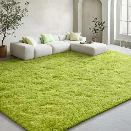 Vista 38 de EVOIONOS Alfombra Redonda Negra para Dormitorio, 4x4 Pies Alfombra de Área Circular Suave y Esponjosa para Sala de Estar, Alfombra Circular de Felpa