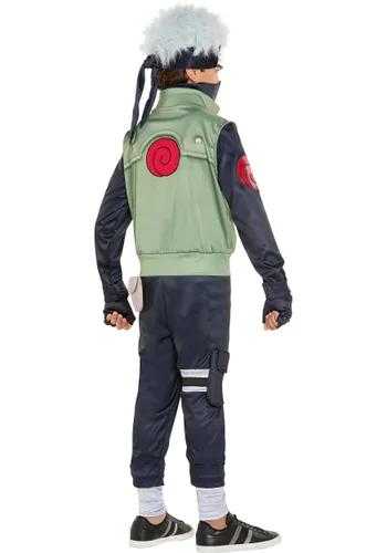 Vista 2 de Disfraz de Kakashi de Naruto Shippuden para niños Multicolor