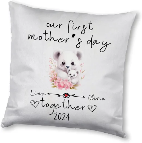 Vista 14 de Happy Mother's Day Koala Design, Personalised Pillow Case Decor for Home, Present for Mom, Grandmother, for Her