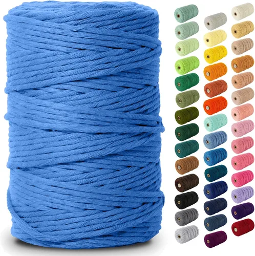 Vista 144 de Nook Theory Hilo de macramé de 3mm 109 yardas - Cuerda de macramé suave de 4mm, 5mm perfecta para nudos - Suministros de macramé para colgadores