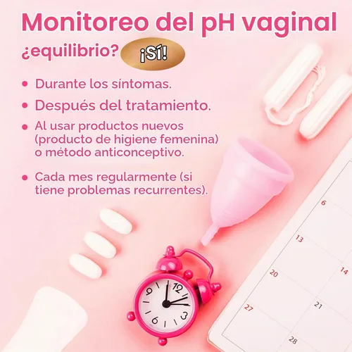Vista 8 de Easy@Home Prueba de pH vaginal -10 tiras Kit de prueba de VB en casa para mujeres Prueba de infección por levaduras + equilibrio de pH