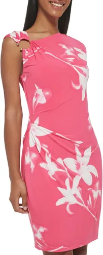 Vista 2 de Calvin Klein Women's One Shoulder Ring Knit Dress
