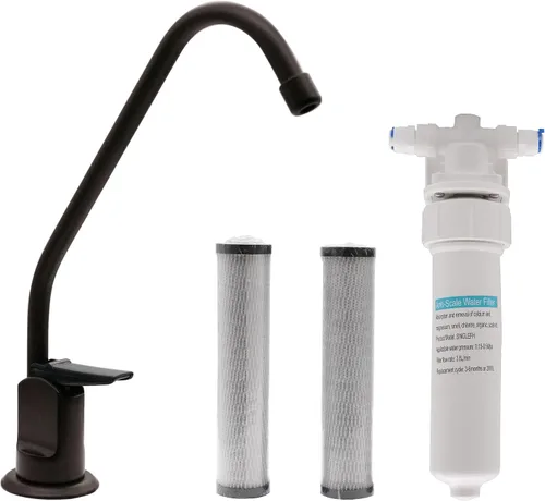 Vista 14 de Westbrass CO128-11 Kit de grifo dispensador de agua fría pura estilo Touch-Flo de 8 pulgadas con unidad de filtro en línea debajo del fregadero y 2