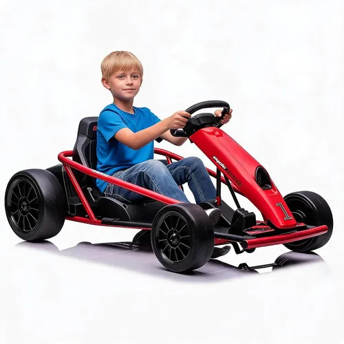 Vista 27 de Go Kart alimentado por batería de 24 V para niños de 8 a 15 años Azul
