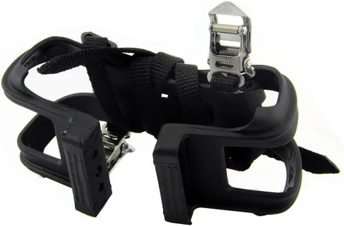 Vista 7 de leadrise® pedales para bicicleta con correas de nylon.
