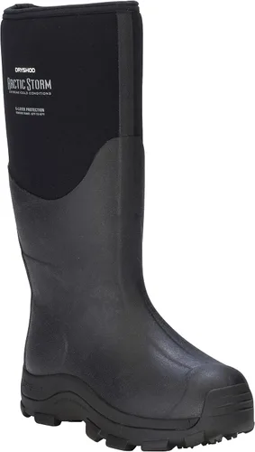 Vista 4 de Dryshod Arctic Storm Hi Botas de invierno para hombre, color negrogris, ARS-MH-BK