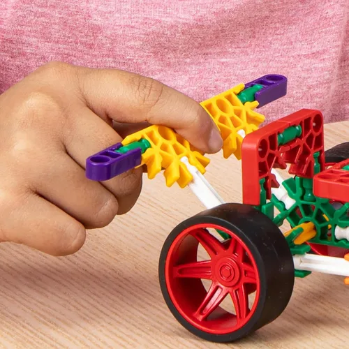 Vista 7 de K'NEX Juego de 30 modelos de cruceros personalizados con bolsa de almacenamiento, kit de construcción STEM, construcción para niños, juguete